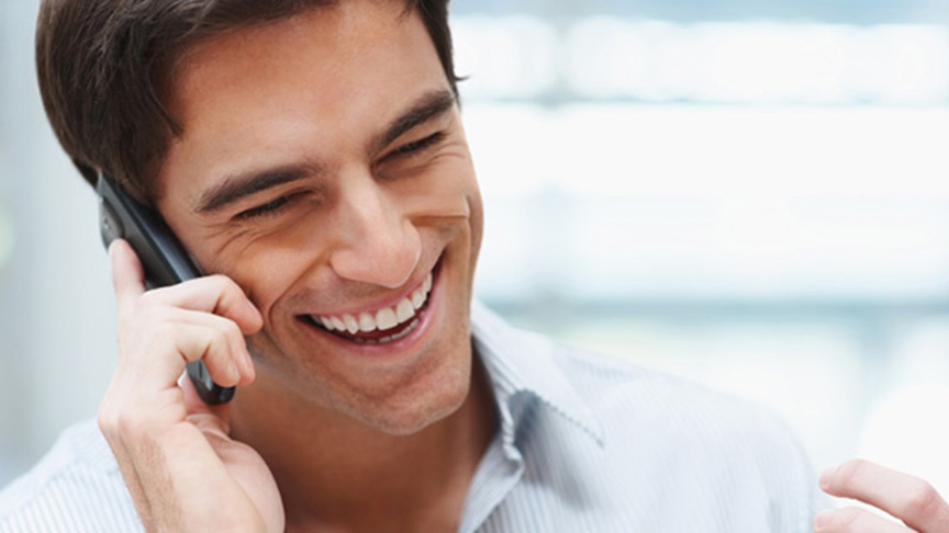 Man using phone