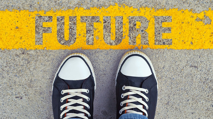 Feet with future paited infront of them