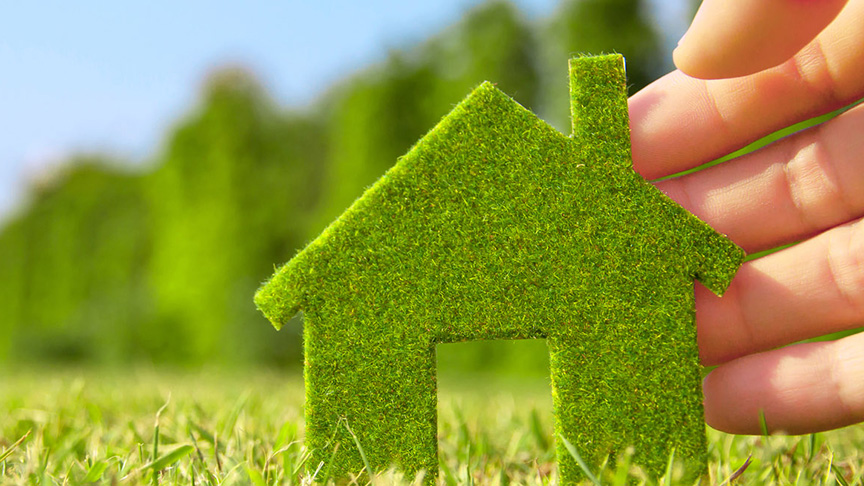 Small house made from grass