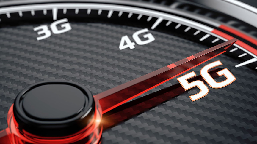 Speedometer with 3g, 4g and 5g