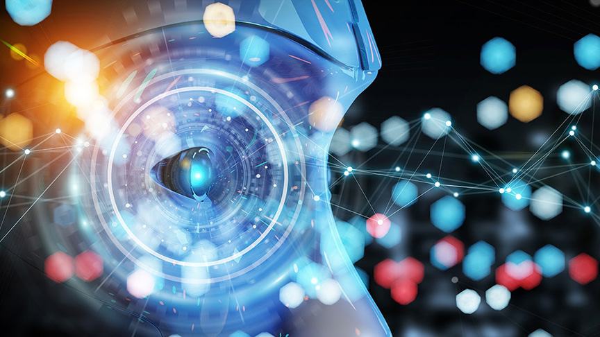 AI robot eye