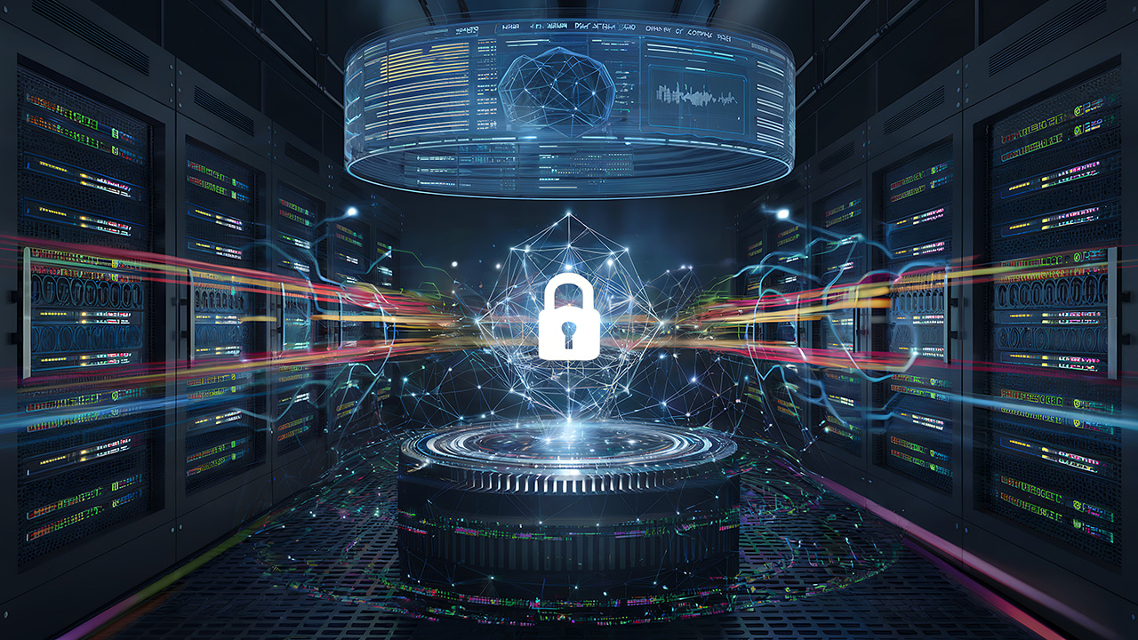 Padlock in data center