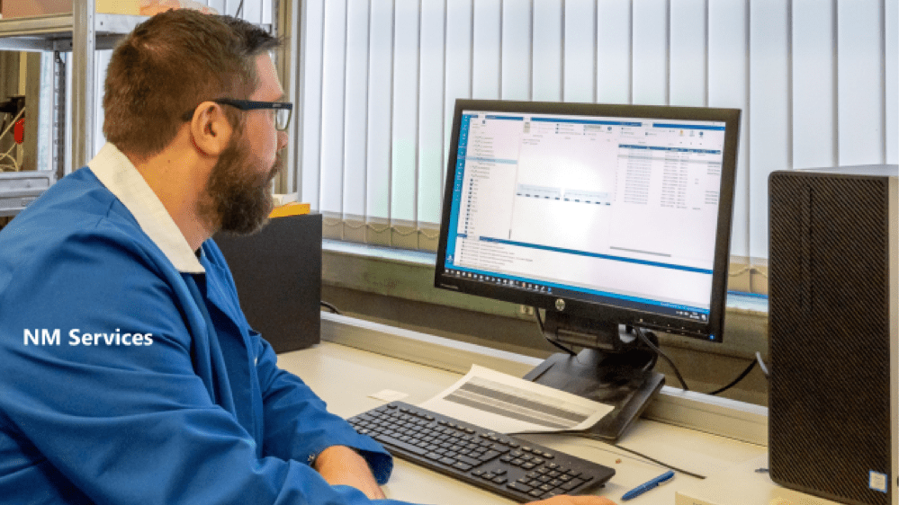 Man working at computer