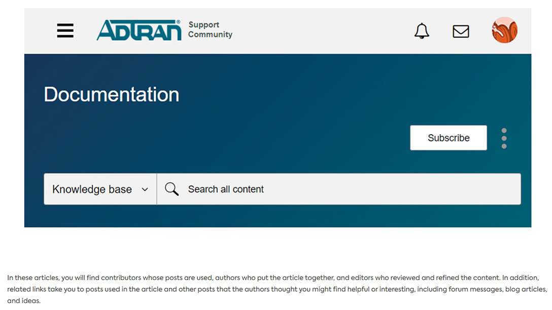 Adtran documentation